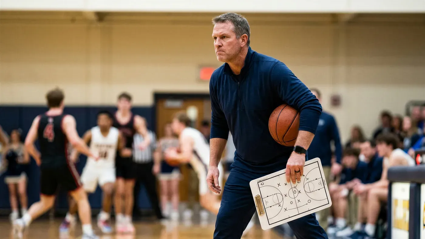 Basketträning med bollar på plan